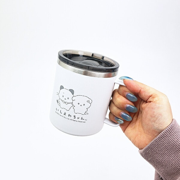 いしよわちゃん 蓋付ステンレスマグ マグカップ 保温保冷