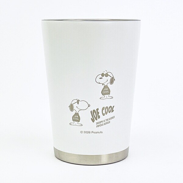 スヌーピー ジョークール ステンレスタンブラー ホワイト モノトーン コップ SNOOPY