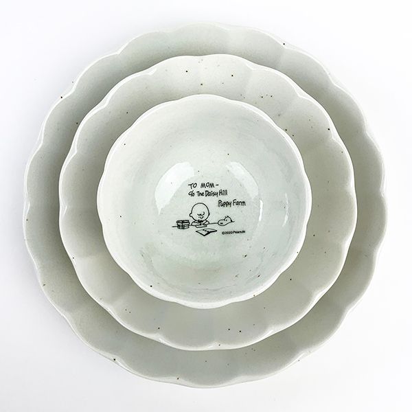 スヌーピー 輪花型 皿 l スヌーピー プレート ランチ  白 グッズ