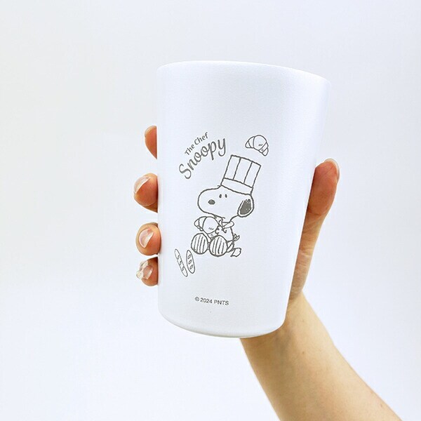 スヌーピー 内側セラミックステンレスタンブラー ホワイト コップ  SNOOPY
