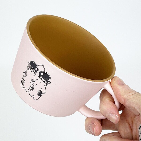 モフサンド mofusand さくらんぼ スープカップ (ピンク) 汁椀 日本製