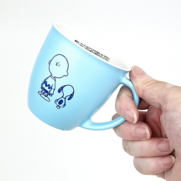 スヌーピー 親子マグカップ（S) 後ろ姿 BL SN コップ 食器 日本製 SNOOPY