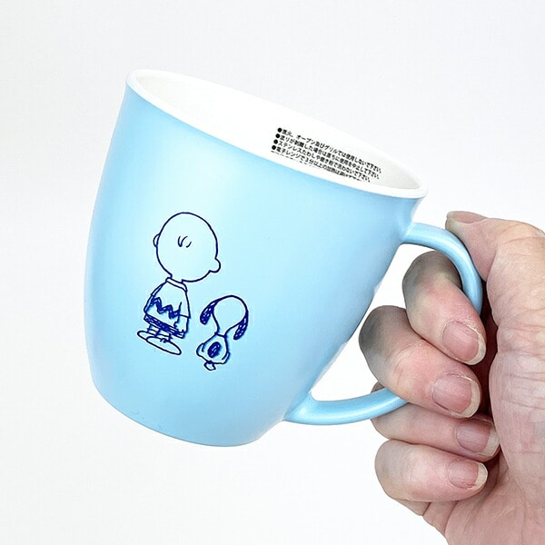 スヌーピー 親子マグカップ（L) 後ろ姿BL SN コップ 食器 日本製 SNOOPY