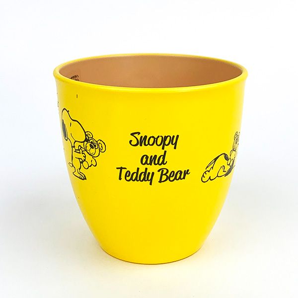 スヌーピー SNOOPY&Teddy Bear マグカップ L イエロー ランチ キッズ 360ml