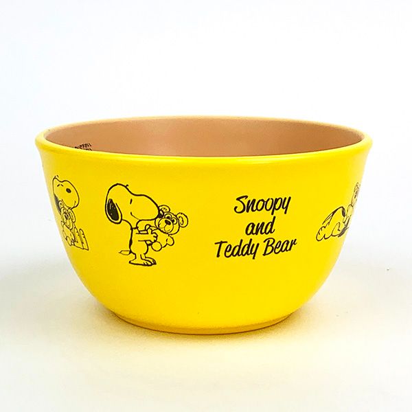 スヌーピー SNOOPY&Teddy Bear スープカップ イエロー ランチ キッズ 430ml