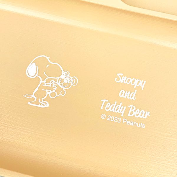 スヌーピー SNOOPY&Teddy Bear 深皿 ブルーランチ キッズ