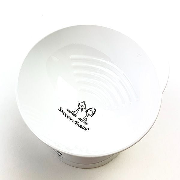 スヌーピー PEANUTS ネコフードボウル スヌーピー＆ファーロン BL ブルー ペット 脚付 日本製