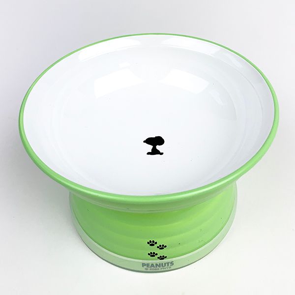 スヌーピー ペットボウル gr スヌーピー ペット お皿 ペット皿 犬 猫 緑 グッズ(mcd)