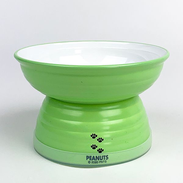 スヌーピー ペットボウル gr スヌーピー ペット お皿 ペット皿 犬 猫 緑 グッズ(mcd)