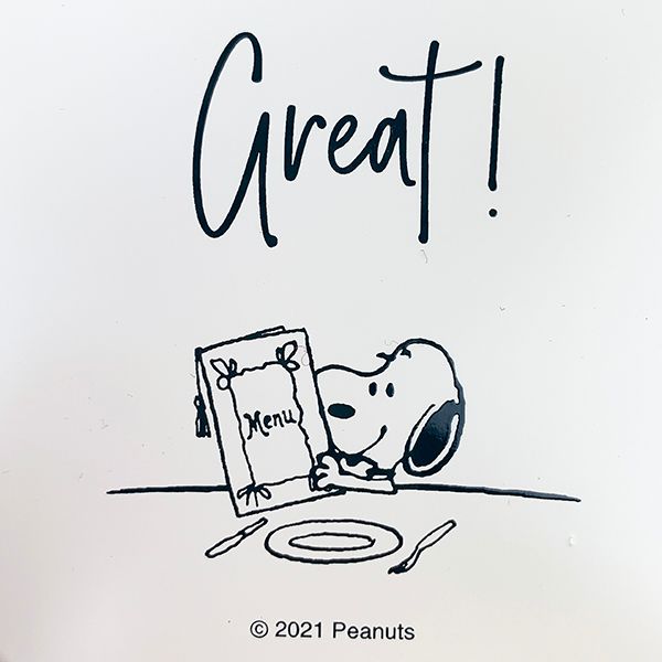 スヌーピー  バックランチs テーブル柄 snoopy キッチン ランチ ランチボックス ケース 電子レンジ 食洗器 ホワイト s