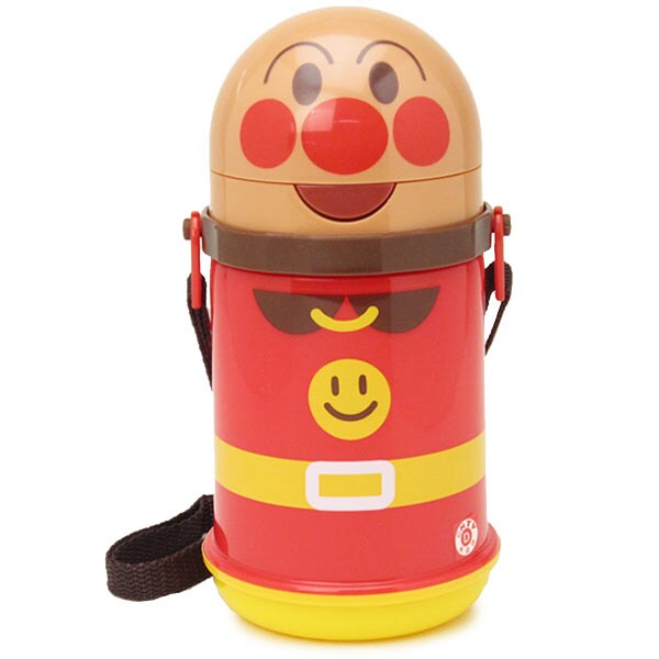 ストロー付 保冷水筒  ダイカット アンパンマン