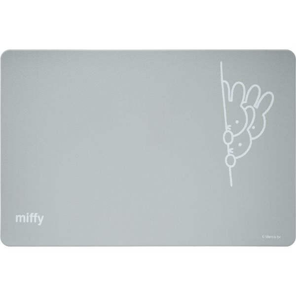 ミッフィー miffy ミッフィー 拭けるランチョンマットのぞきミッフィー キッチン グレー