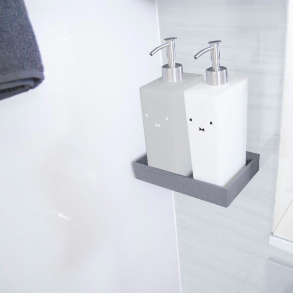 ミッフィー miffy ミッフィ―シャンプーボトルグレー バスグッズ