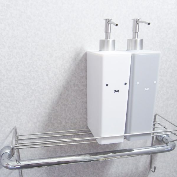 ミッフィー miffy ミッフィ―シャンプーボトルグレー バスグッズ