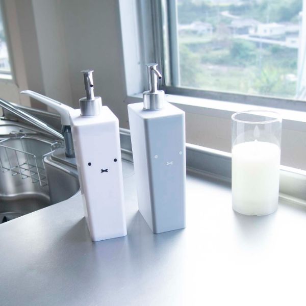 ミッフィー miffy ミッフィ―シャンプーボトルグレー バスグッズ