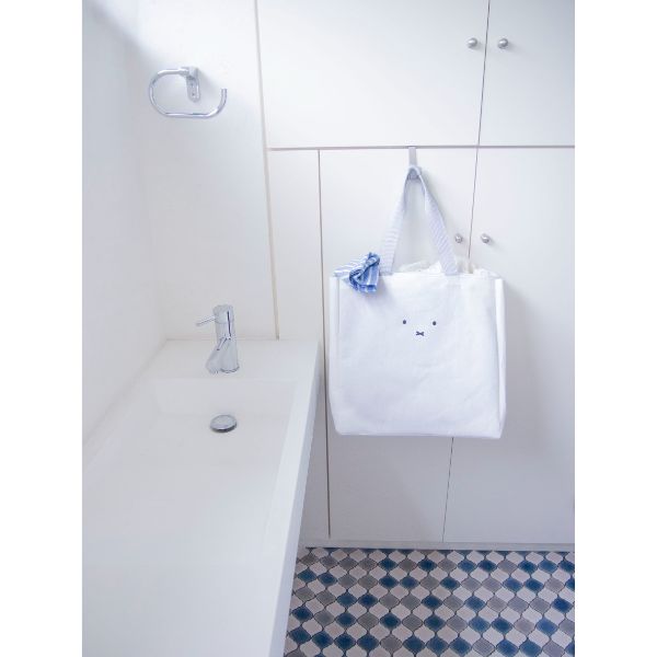 ミッフィー miffy ミッフィーランドリースクエアーバック顔だけミッフィー ランドリー ホワイト