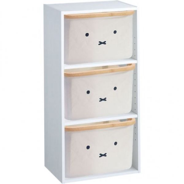 ミッフィー miffy バンブーバスケット（顔だけミッフィー） インテリア