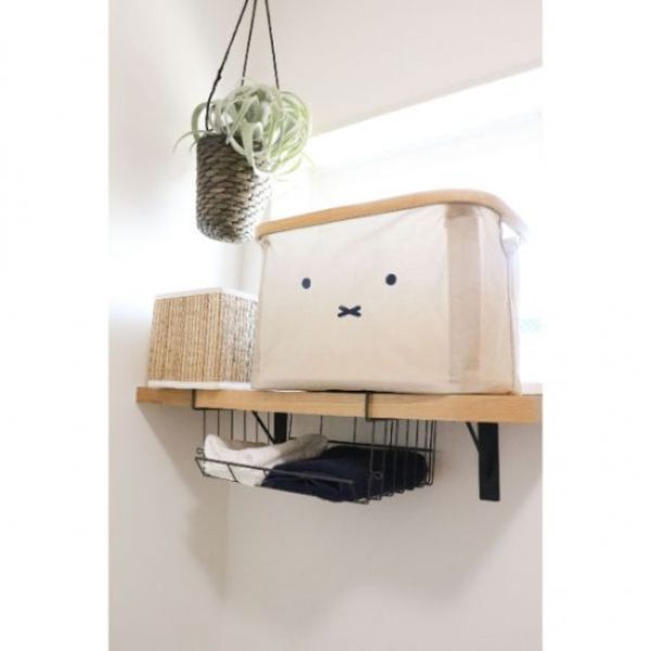 ミッフィー miffy バンブーバスケット（顔だけミッフィー） インテリア