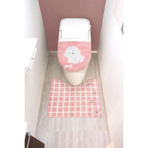 北欧風 コイラ トイレ2点セット(トイレマット・便座フタカバー)