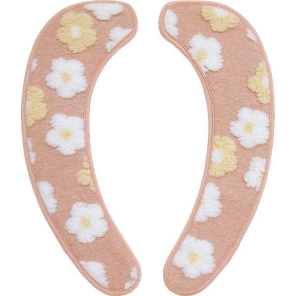 ふわりんこ 貼るだけ便座シート (フラワーピンク) 花柄 トイレ用品