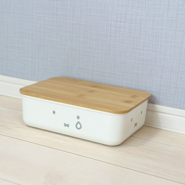 ミッフィー miffy バンブーフタ付き収納ケース (S) フェイス柄