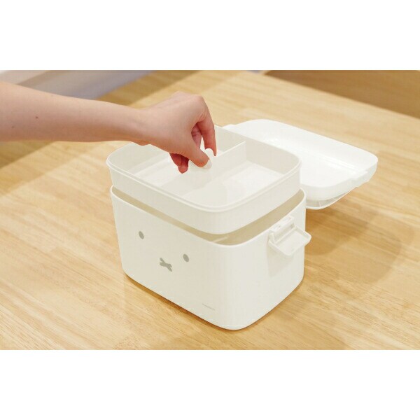 ミッフィー miffy 中仕切り付き収納ケース 救急箱 フェイス柄