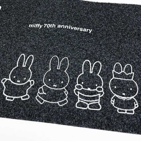 ミッフィー miffy 70th 屋内・屋外兼用玄関マット
