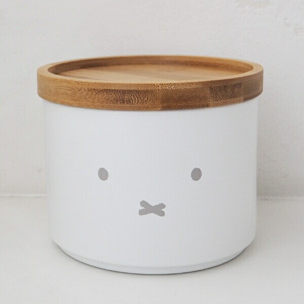 ミッフィー miffy バンブーフタ付きキャニスター(顔だけミッフィー) キッチン