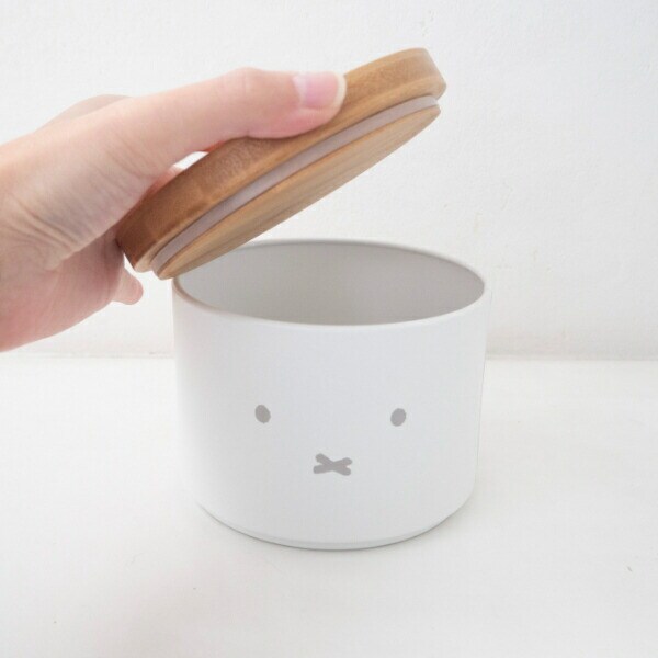 ミッフィー miffy バンブーフタ付きキャニスター(顔だけミッフィー) キッチン