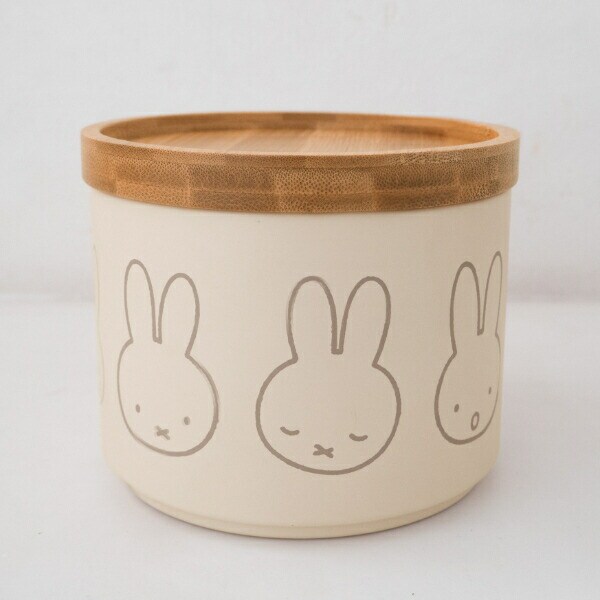 ミッフィー miffy バンブーフタ付きキャニスター(ならびミッフィー) キッチン