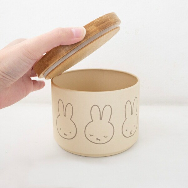 ミッフィー miffy バンブーフタ付きキャニスター(ならびミッフィー) キッチン