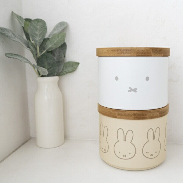 ミッフィー miffy バンブーフタ付きキャニスター(ならびミッフィー) キッチン