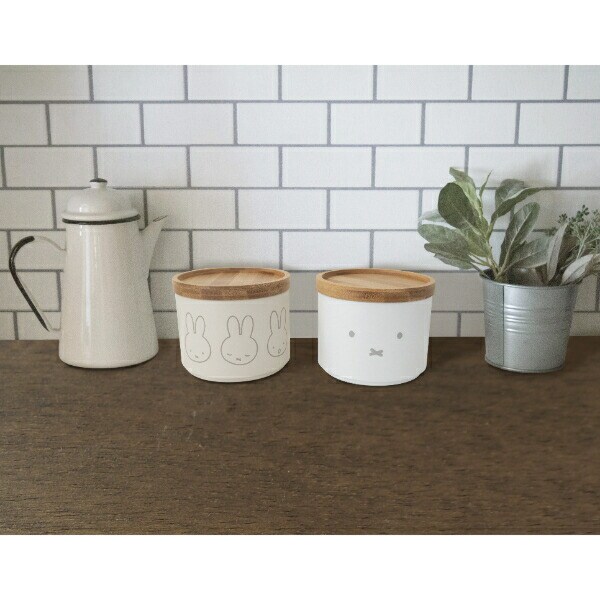 ミッフィー miffy バンブーフタ付きキャニスター(ならびミッフィー) キッチン