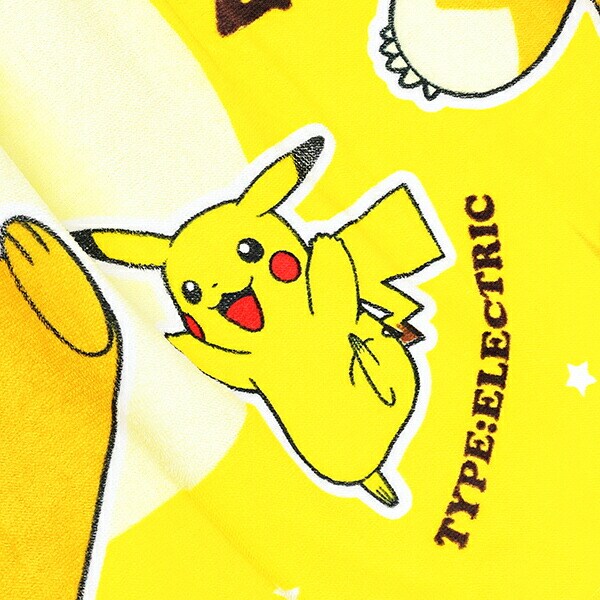 ポケットモンスター パーモット＆ピカチュウ 巻きタオル(M) キッズ スクール ポケモン