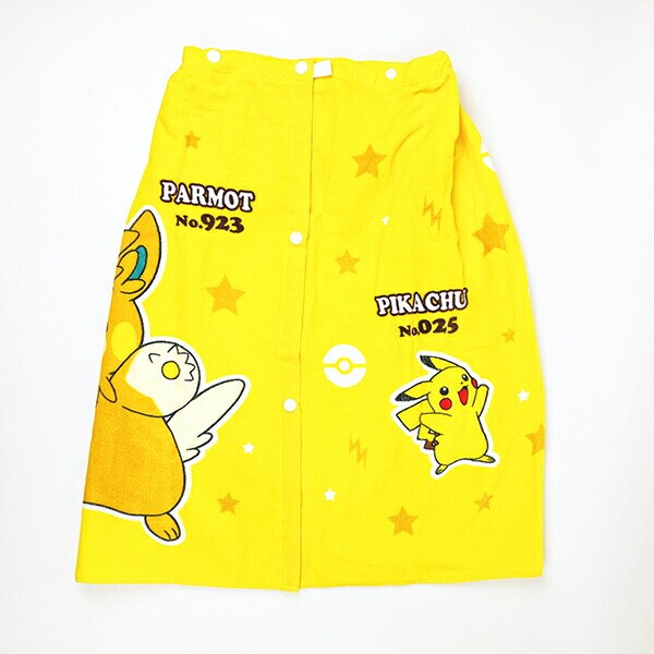 ポケットモンスター パーモット＆ピカチュウ 巻きタオル(M) キッズ スクール ポケモン