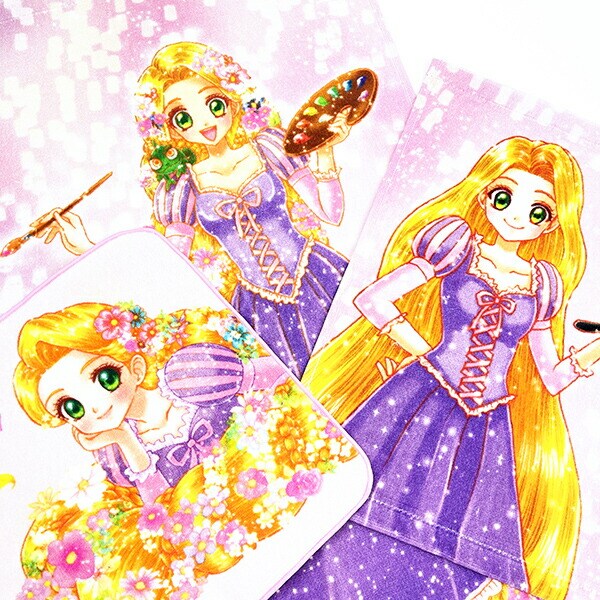 ディズニー シャイニングラプンツェル ハンドタオル ハンカチ Disney