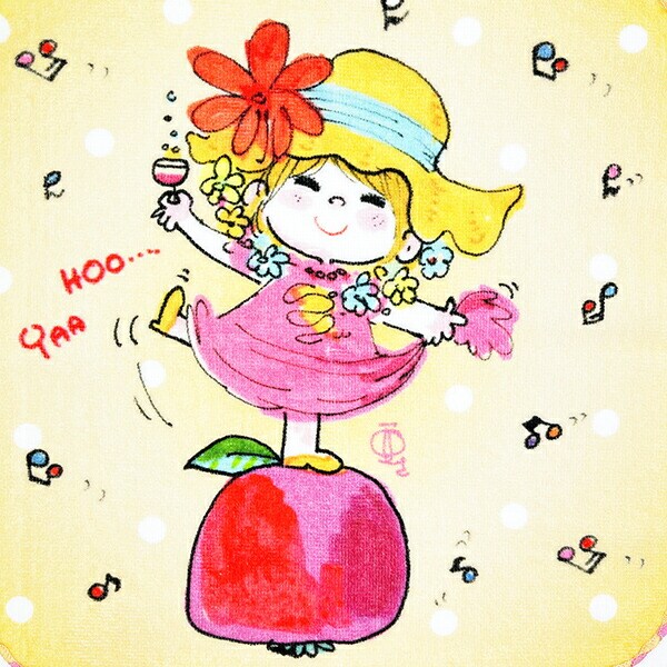 水森亜土 いい気分 ハンドタオル ハンカチ 亜土ちゃん