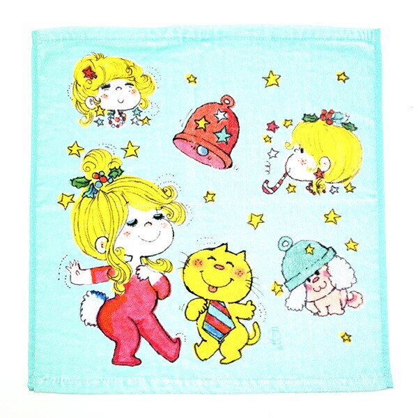 水森亜土 メリー＆ブライト ウォッシュタオル 亜土ちゃん