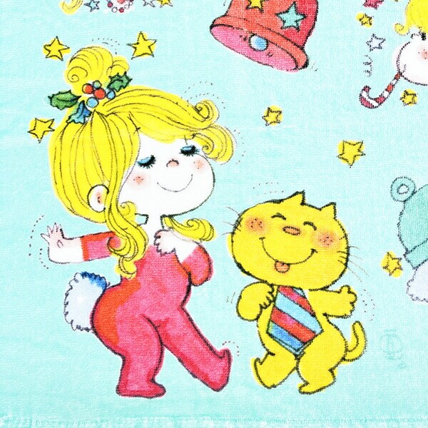 水森亜土 メリー＆ブライト ウォッシュタオル 亜土ちゃん