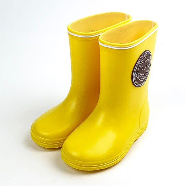 おさるのジョージ レインブーツ YE 14cm 長靴 雨 おでかけ こども 幼児 幼稚園 保育園