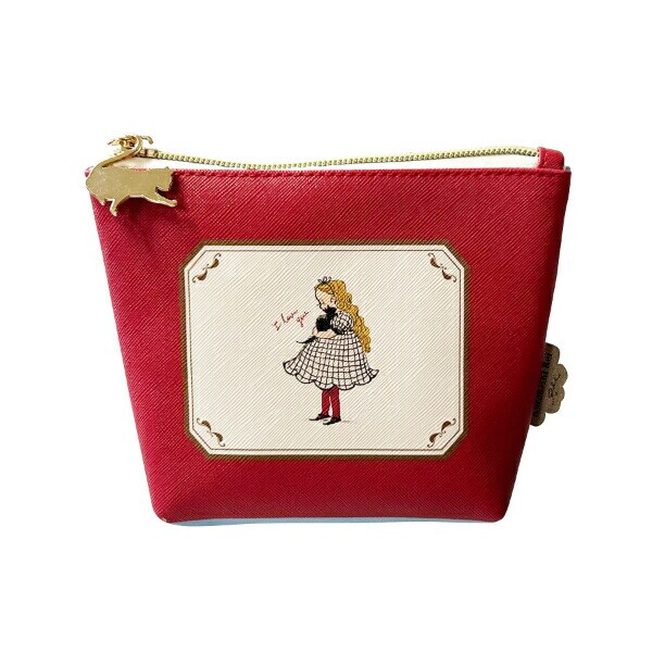 くらはしれい 船形ポーチ レッド kurahashi Rei