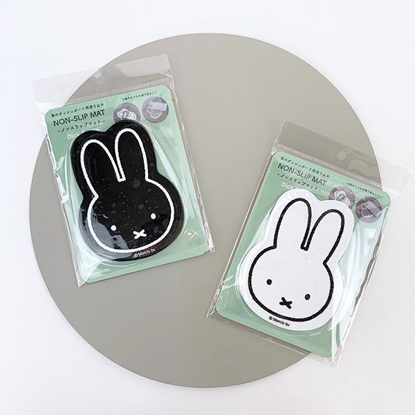 ミッフィー ノンスリップマット 車 カー 用品 miffy×Nicott WH ホワイト