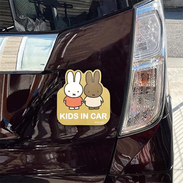 ミッフィー マグネットカーサイン NOW ON REC カー用品 録画中