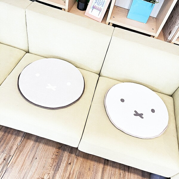 ミッフィー miffy カーシートクッション グレー カー用品