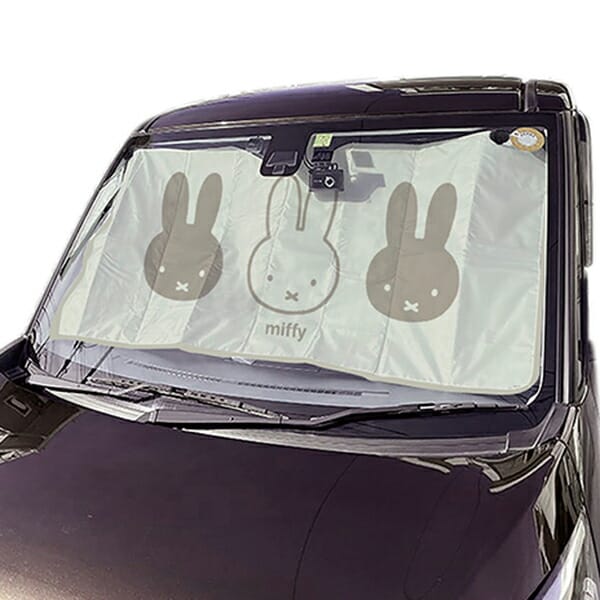 ミッフィー miffy パタパタサンシェード カー用品 日よけ