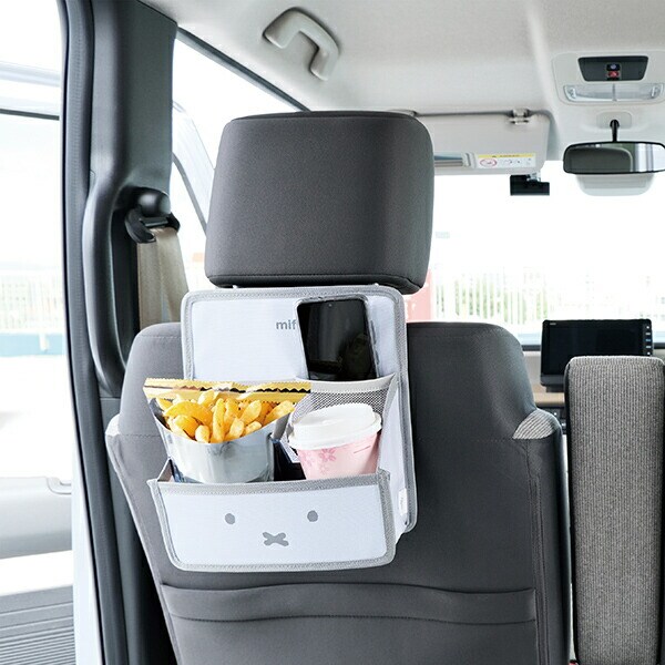 ミッフィー ヘッドレストマルチポケット ミッフィー＆ボリス カー用品 収納 miffy