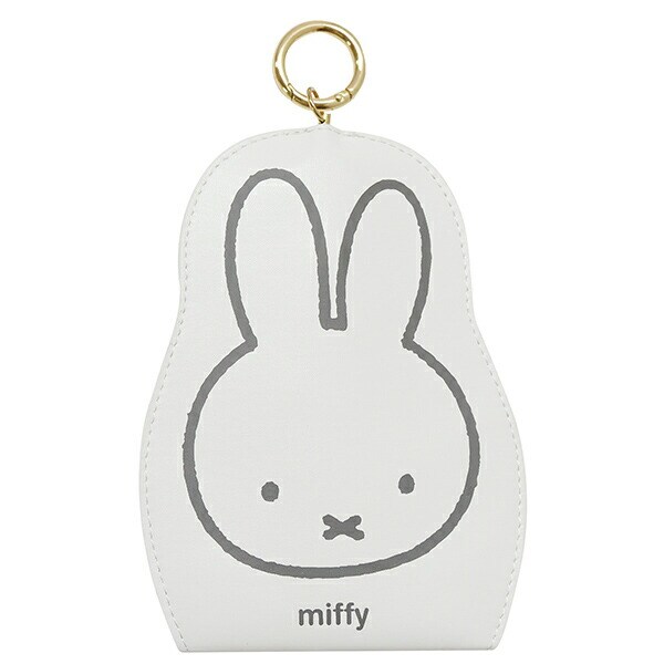 ミッフィー PU スマートキークロッシュ ミッフィーホワイト カー用品 鍵 miffy