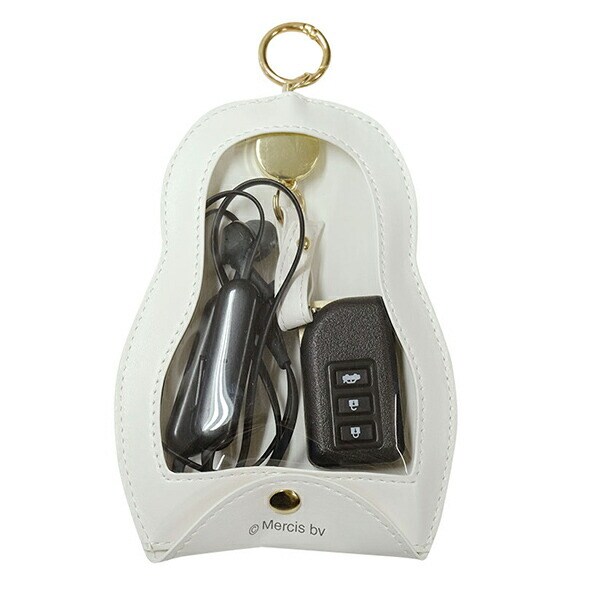 ミッフィー PU スマートキークロッシュ ミッフィーホワイト カー用品 鍵 miffy