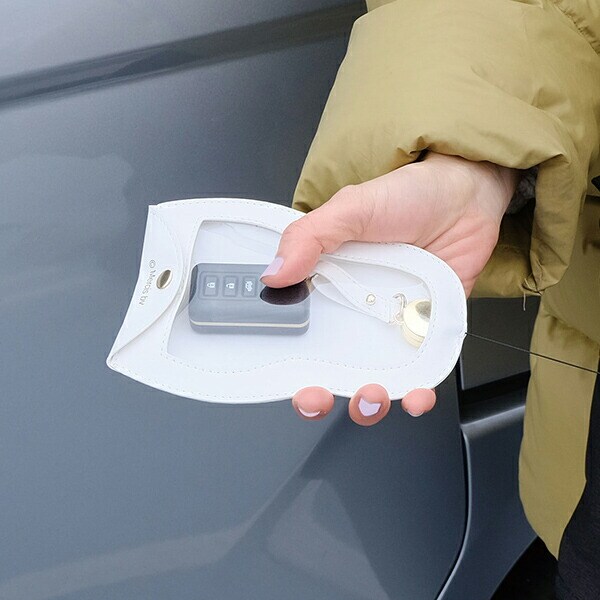 ミッフィー PU スマートキークロッシュ ミッフィーホワイト カー用品 鍵 miffy