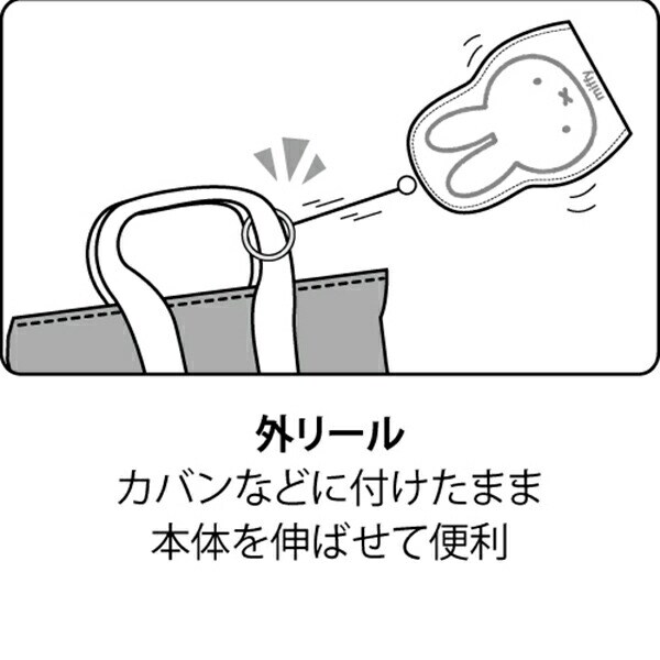 ミッフィー PU スマートキークロッシュ ミッフィーホワイト カー用品 鍵 miffy